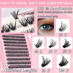 WIGICD Manga Lash Clusters soft band design for comfortable wear