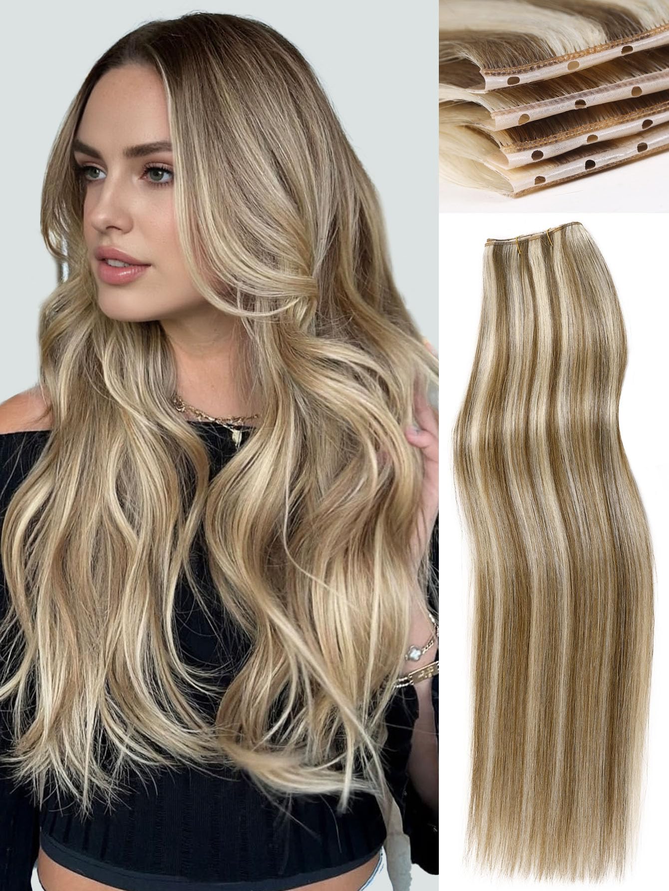 WIGNEE Butterfly OVO weft 18in package with premium remy hair for natural volume