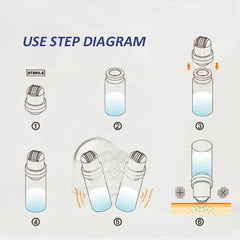 WIKICK FindWellGZ Hydra Needle Serum Applicator usage scene illustrating easy at-home routine
