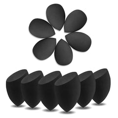 Wiko 12-piece black makeup sponges bulk pack for versatile blending