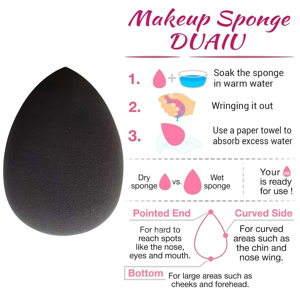 Wiko dual-use sponge expands when wet for seamless makeup application