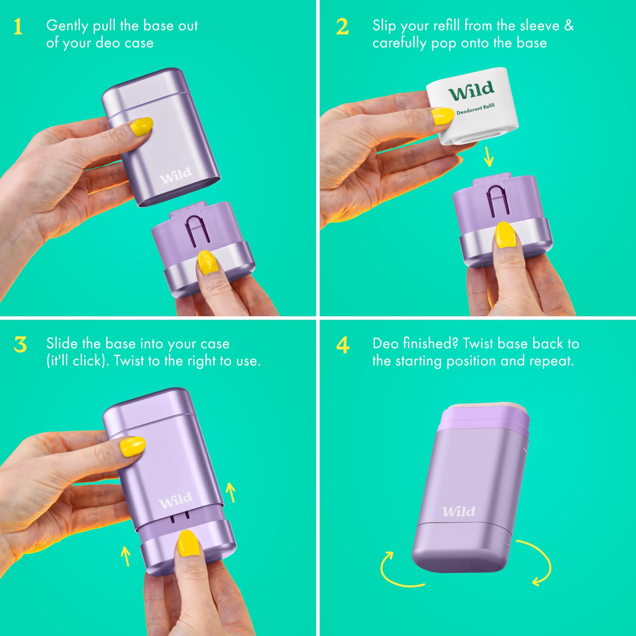 Wild Cherry Blossom deodorant highlights floral notes for subtle everyday scent.