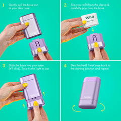 Wild Cherry Blossom deodorant highlights floral notes for subtle everyday scent.