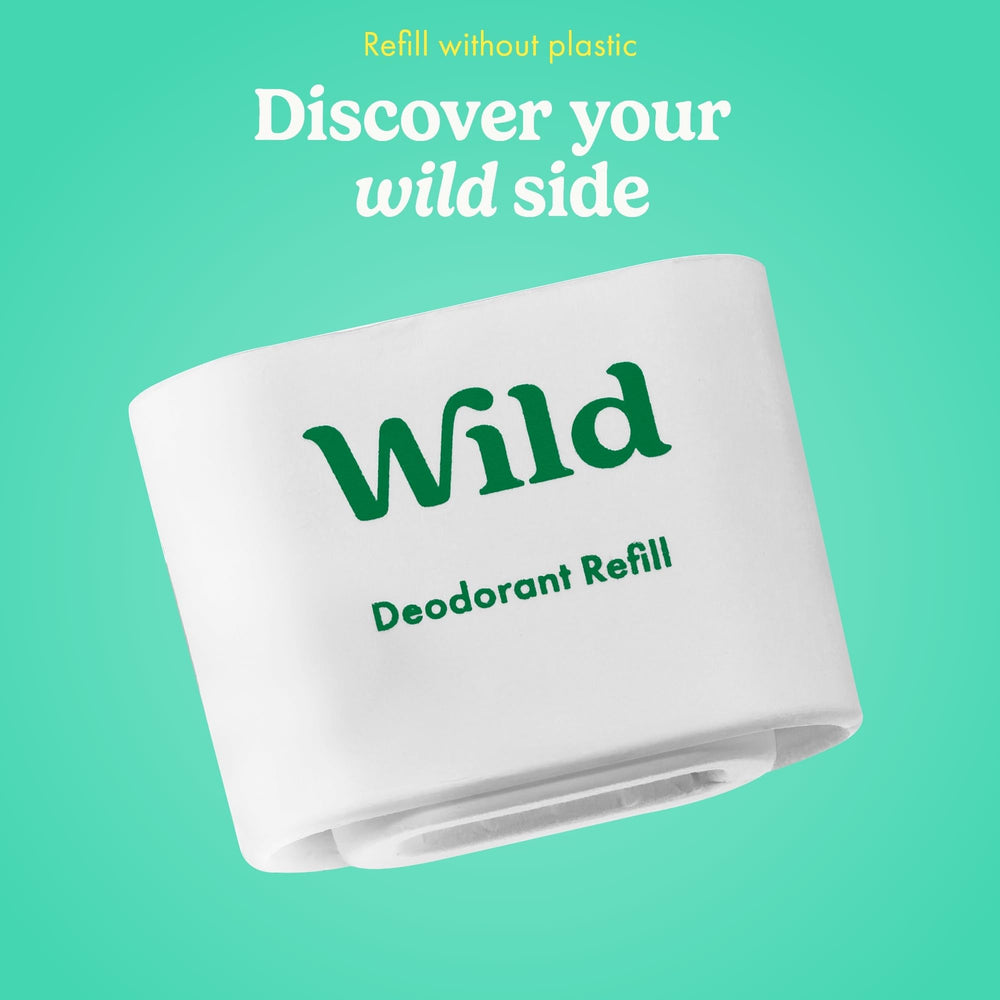 Wild deodorant application underarm demonstrates easy daily use.