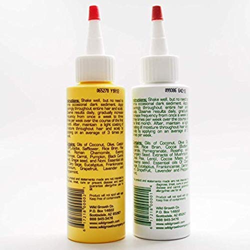 Wild Growth green bottle emphasizes extra softness and deep conditioning