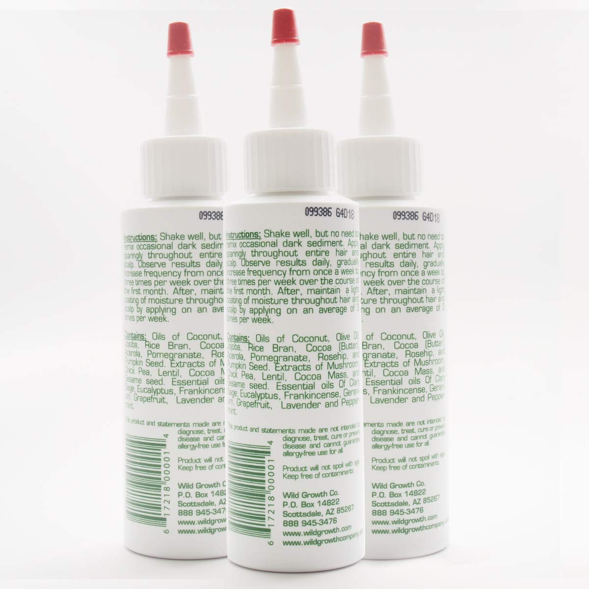 Wild Growth Hair Oil pour illustrating easy application for smoother styling