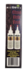 Wild Growth Hair Oil ingredients label highlights nourishing lightweight formula for easy care.