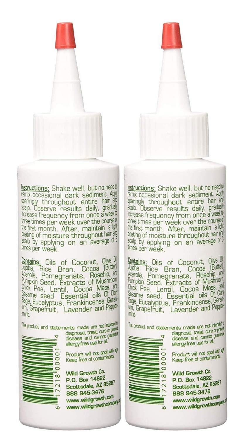 Wild Growth Hair Oil Pack of 2 ready for ongoing use at home.