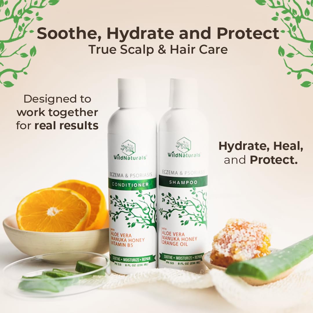 Wild Naturals cehami extract, soothing anti-itch formula for scalp comfort.