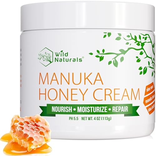 Wild Naturals Manuka Honey Moisturizer bottle pump for easy daily hydration.