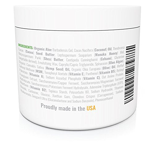 Wild Naturals Manuka Honey Moisturizer cream closeup showing gentle soothing texture for sensitive skin.