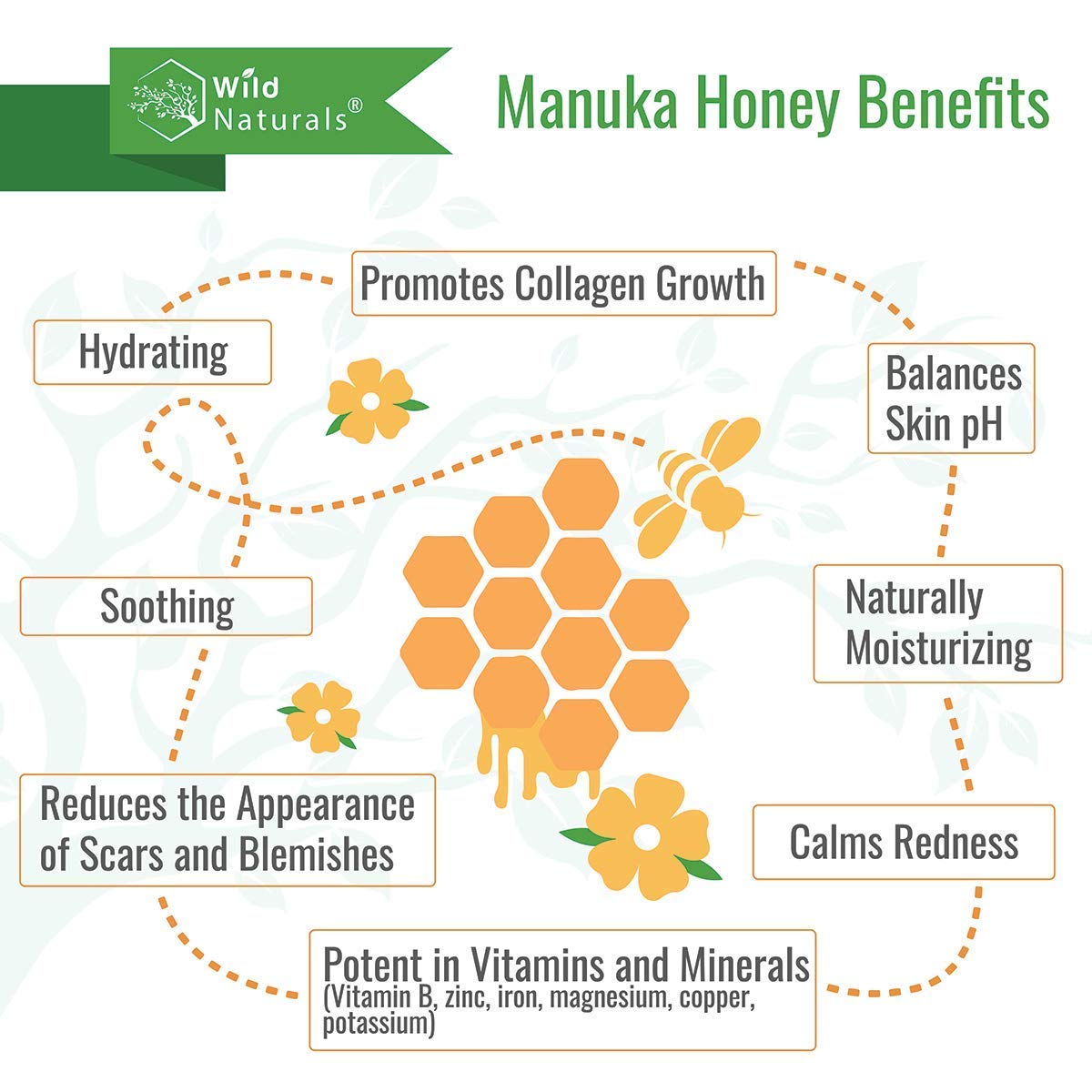 Wild Naturals Manuka Honey Moisturizer ingredients highlight natural formula free of fragrances and dyes.