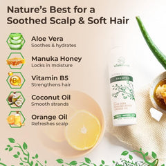 Wild Naturals psoriasis shampoo ingredients highlight aloe vera for deep hydration