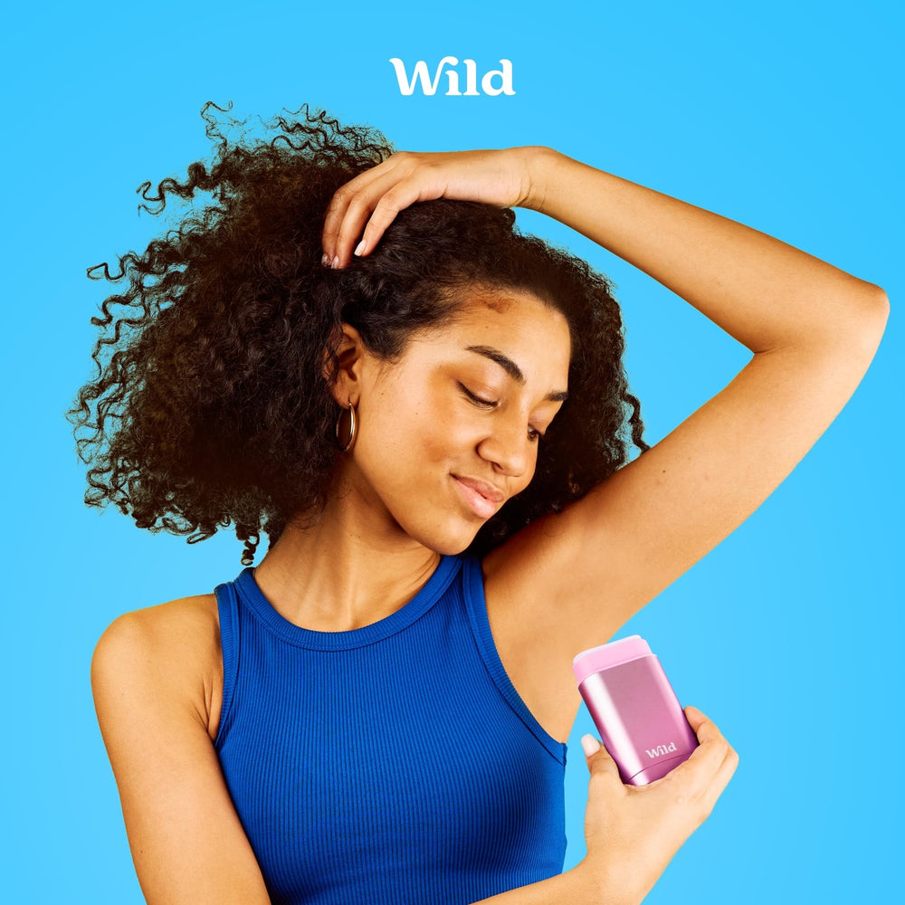 Wild refillable deodorant coconut vanilla 1.41oz—long-lasting protection