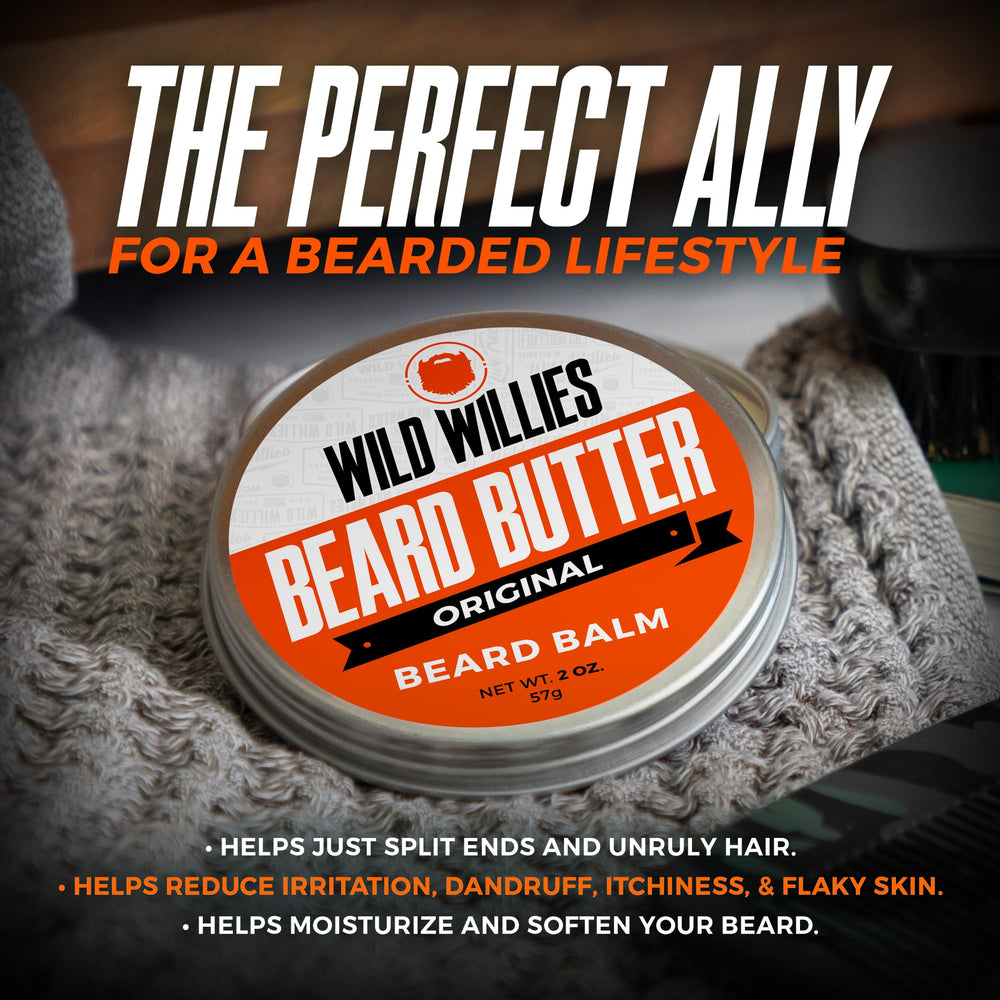 Wild Willies Beard Boost Serum bottle highlighting potential thicker, healthier beard appearance