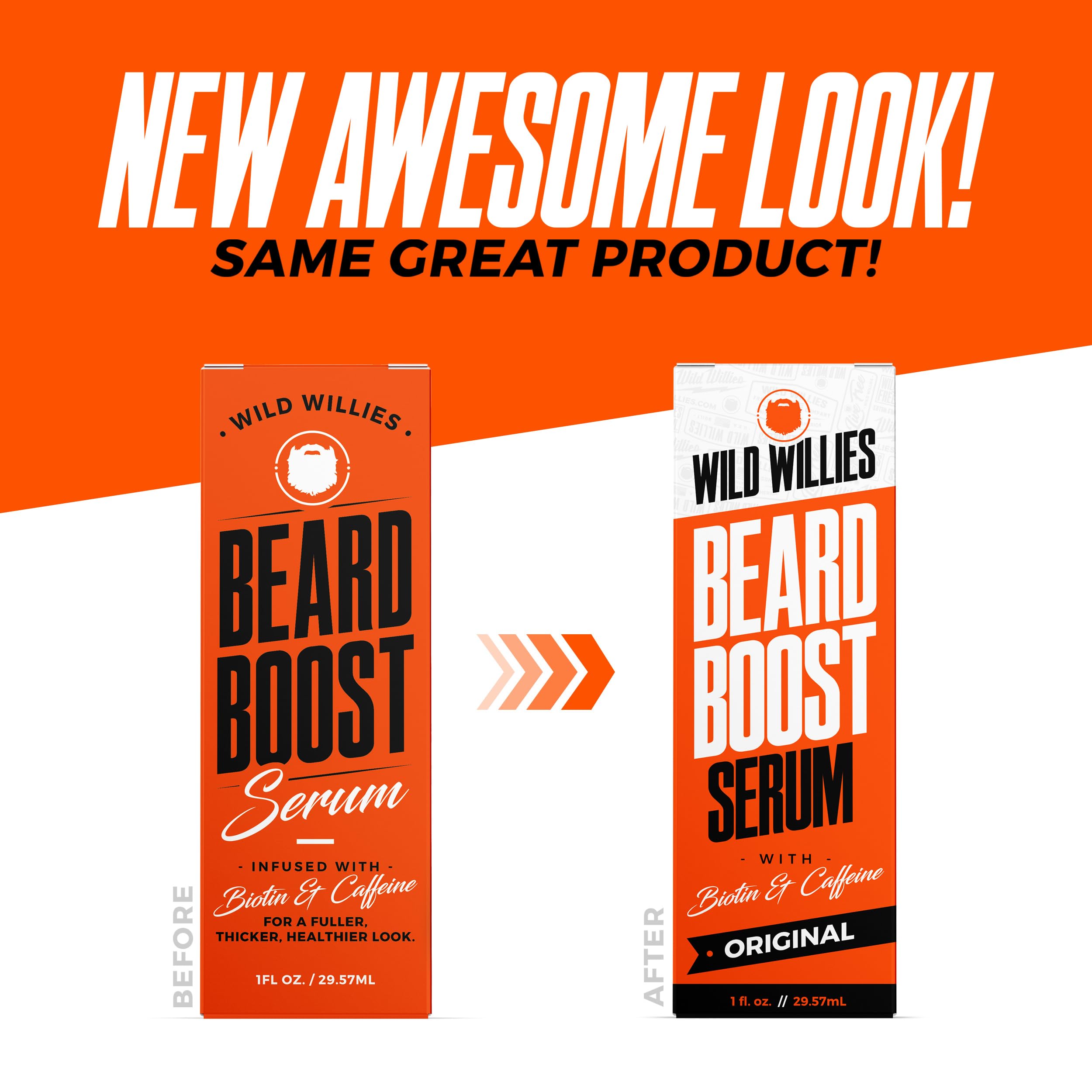 Wild Willies Beard Care Kit packaging close-up communicates safe, chemical-free grooming