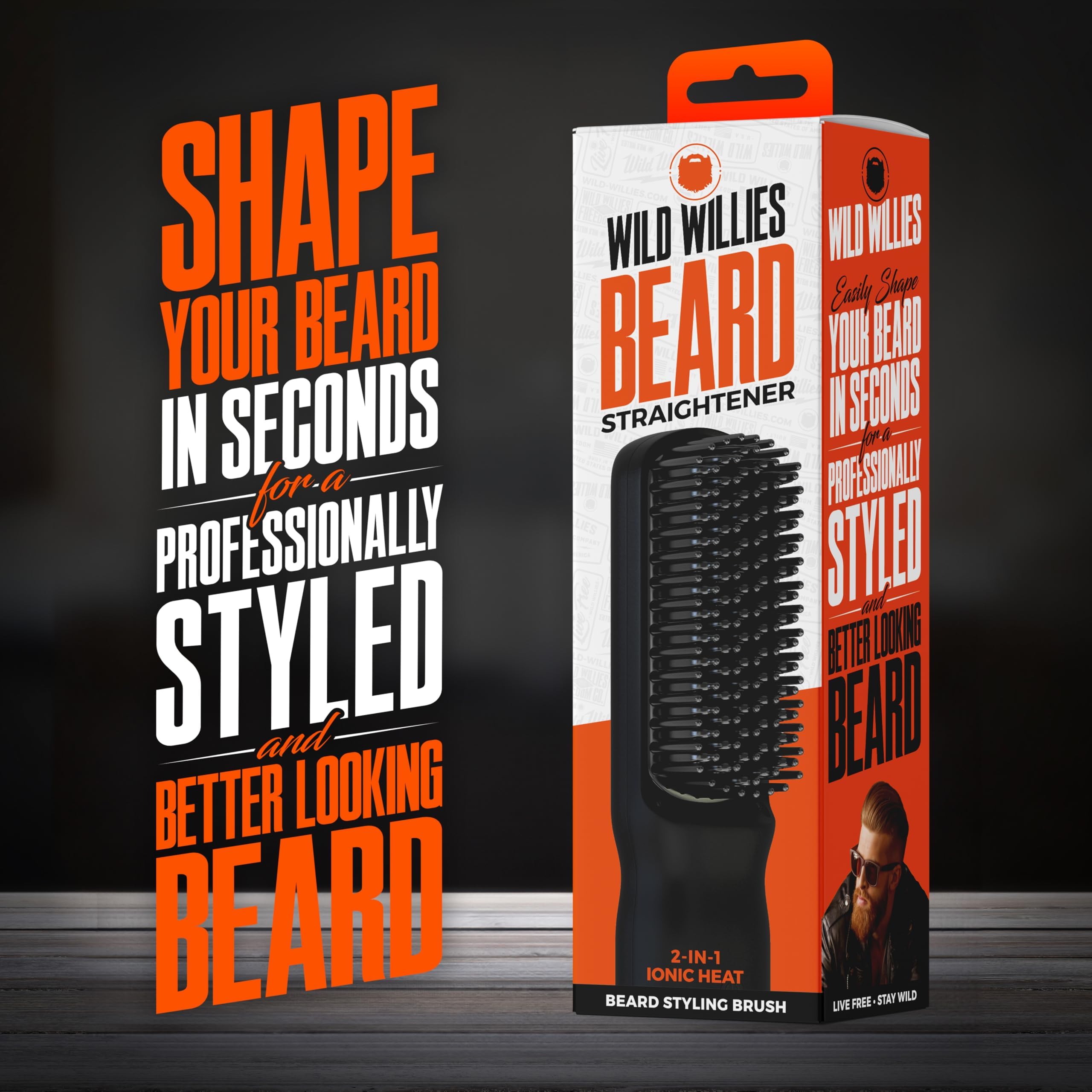 Wild Willies tourmaline ceramic plates deliver even heat for frizz-free results.