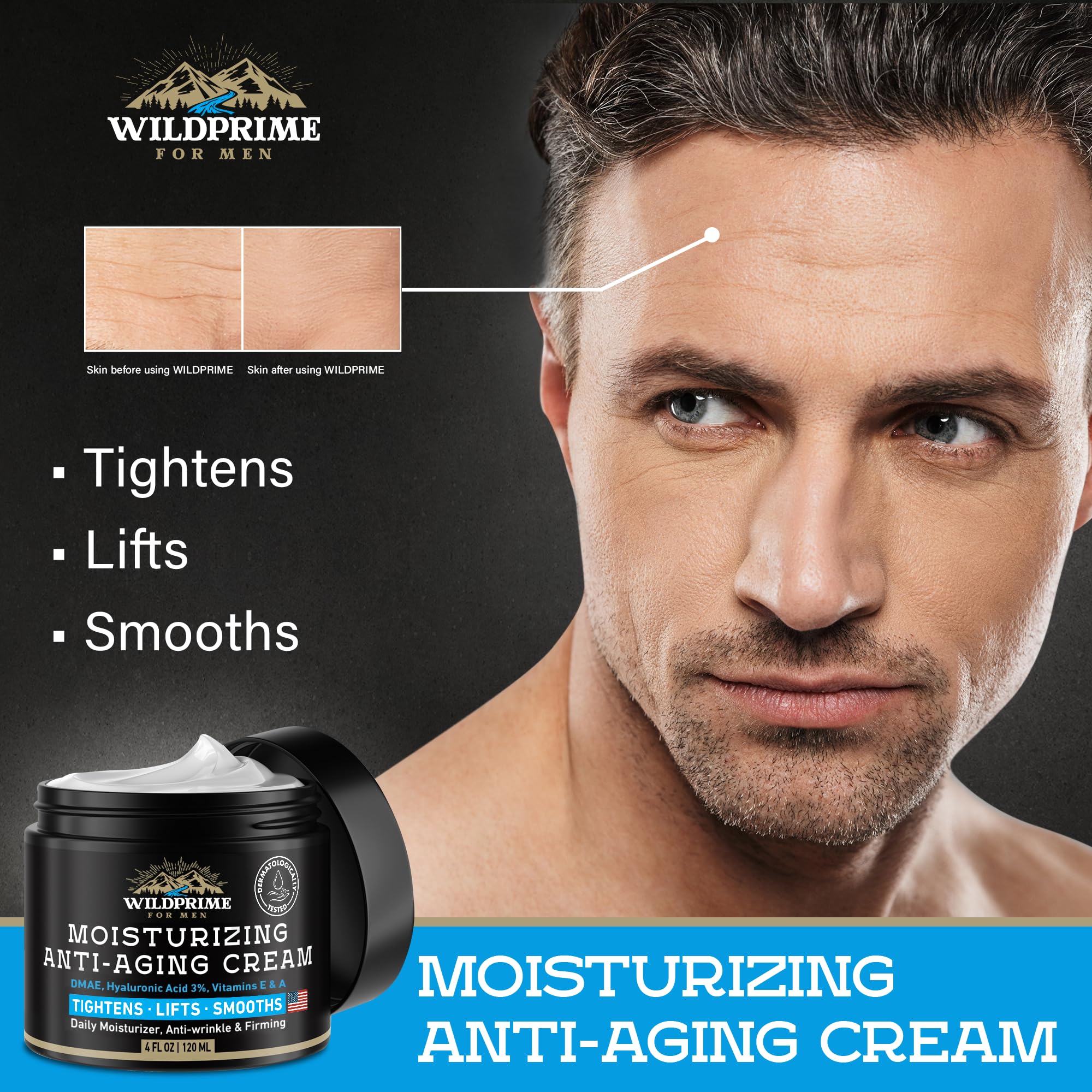 WildPRIME cream being applied showing a non-greasy finish