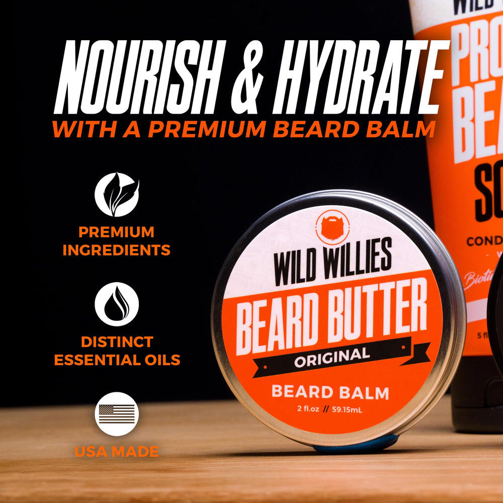 Wild Willies beard balm cool mint scent for refreshing grooming