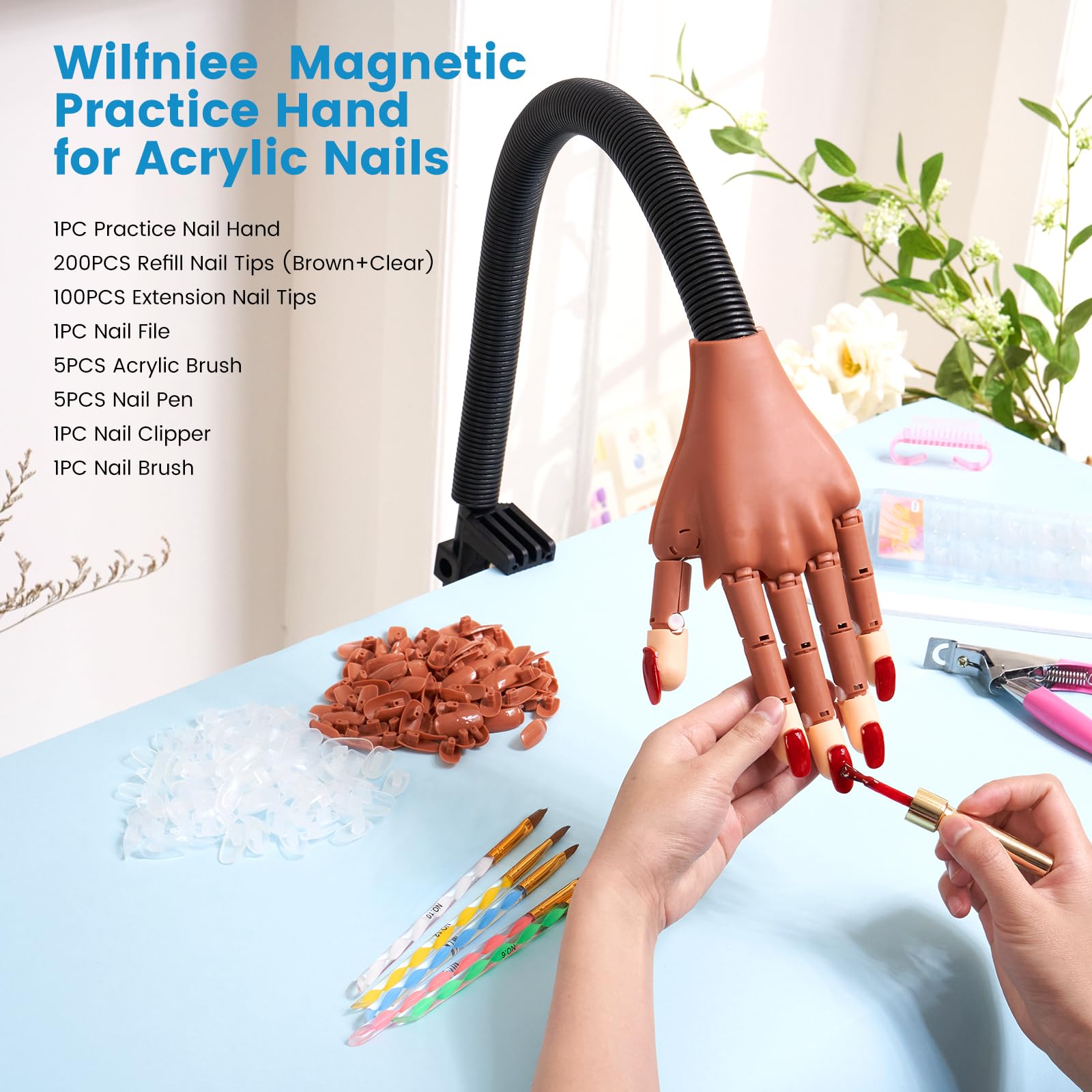 Wilfniee 100 extension tips for mastering nail extensions