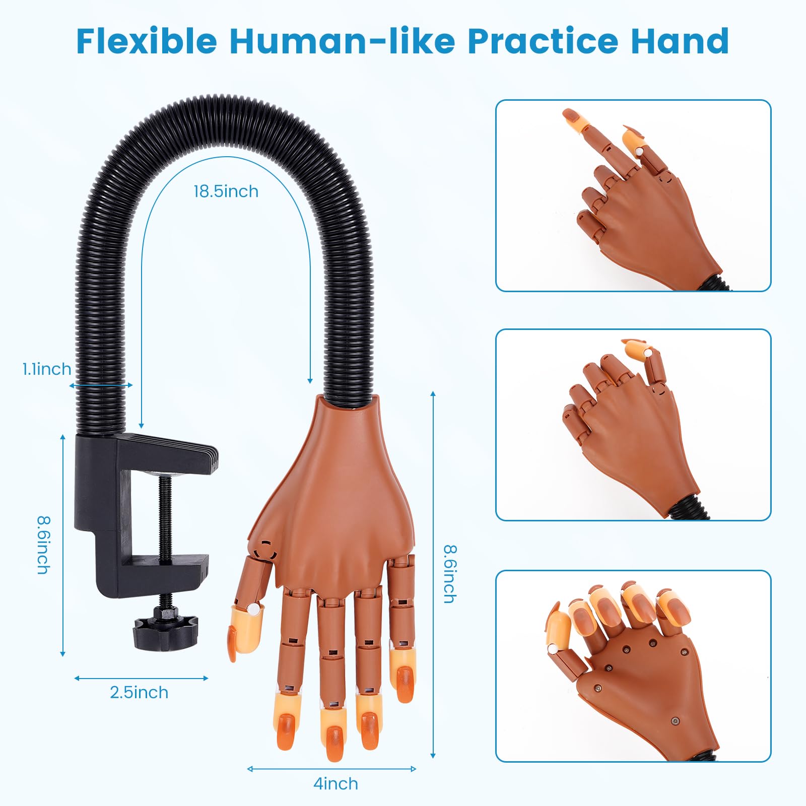 Wilfniee essential nail tools included for smooth practice sessions