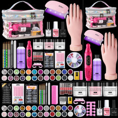 Wilfniee nail-kit-beginner-all-in-one showcases an all-in-one setup for home manicures.