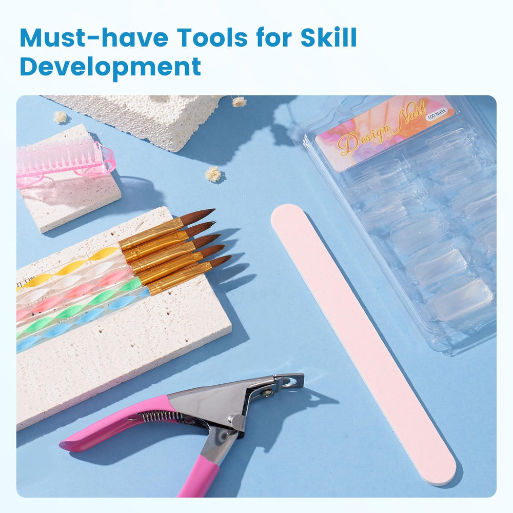 Wilfniee practice hand kit shown with lamp ready setup and tools