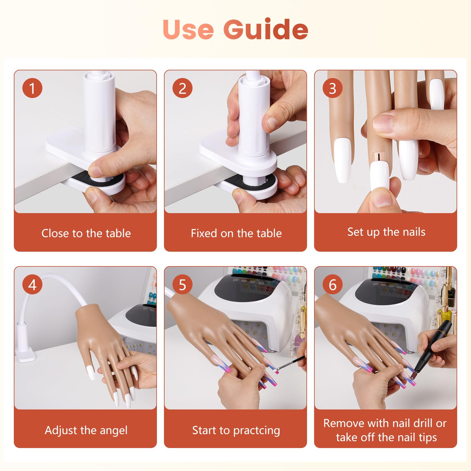 Wilfniee Practice Hand beginner-friendly-use demonstrates approachable practice for nail tech newbies.