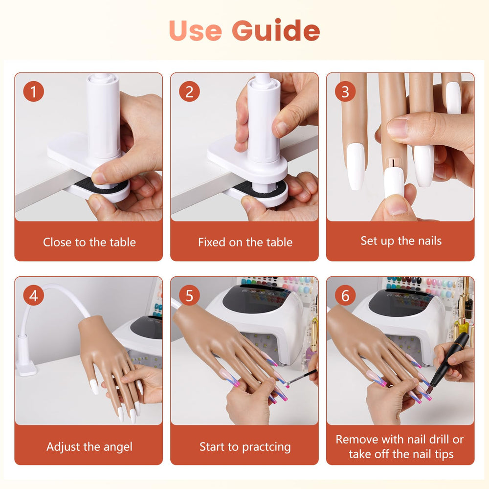 Wilfniee Practice Hand beginner-friendly-use demonstrates approachable practice for nail tech newbies.