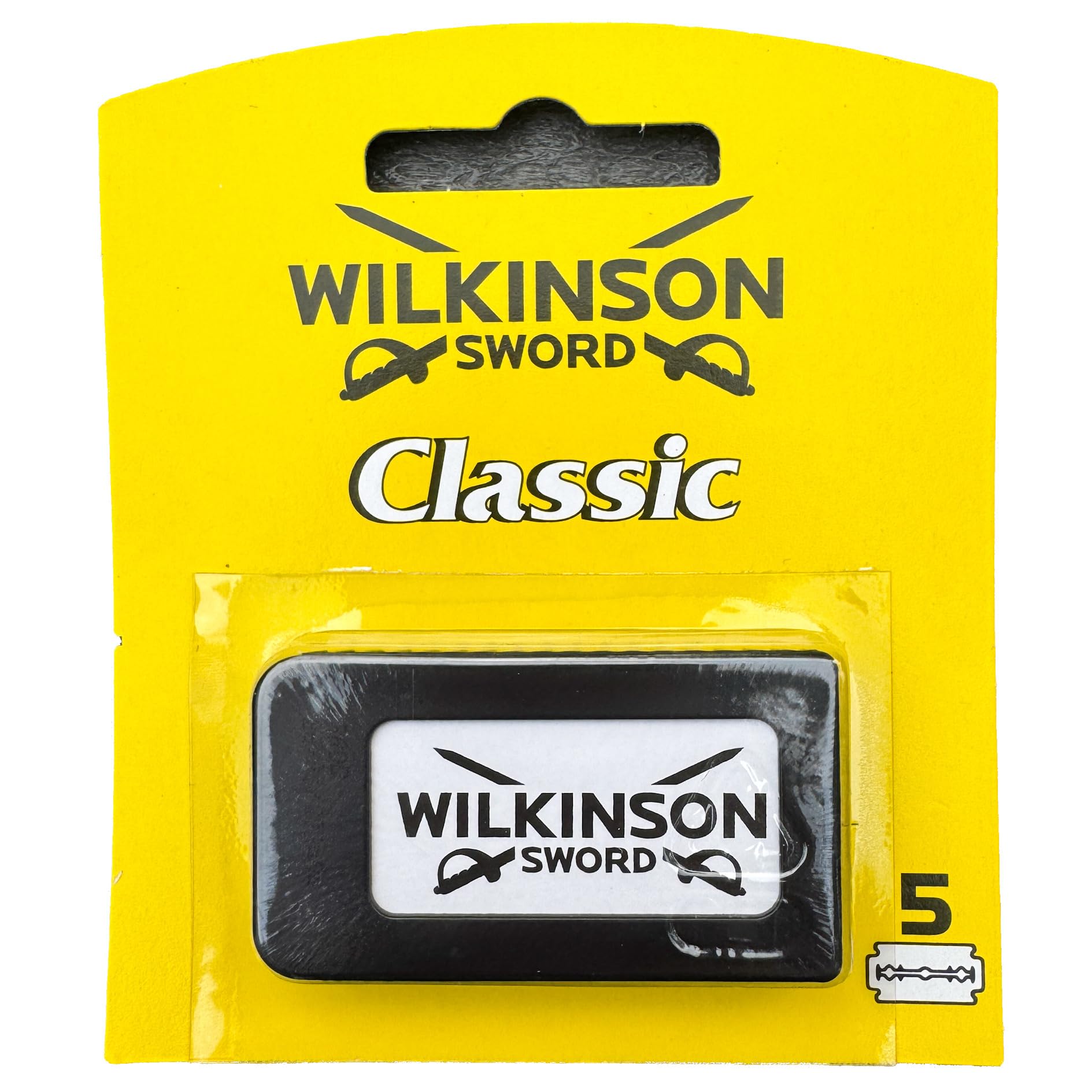 Wilkinson Sword Classic double-edge blades box — premium packaging for a smooth, close shave