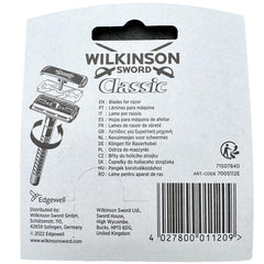 Wilkinson Sword Classic double-edge blades packaging — eco-conscious bulk packaging reduces waste
