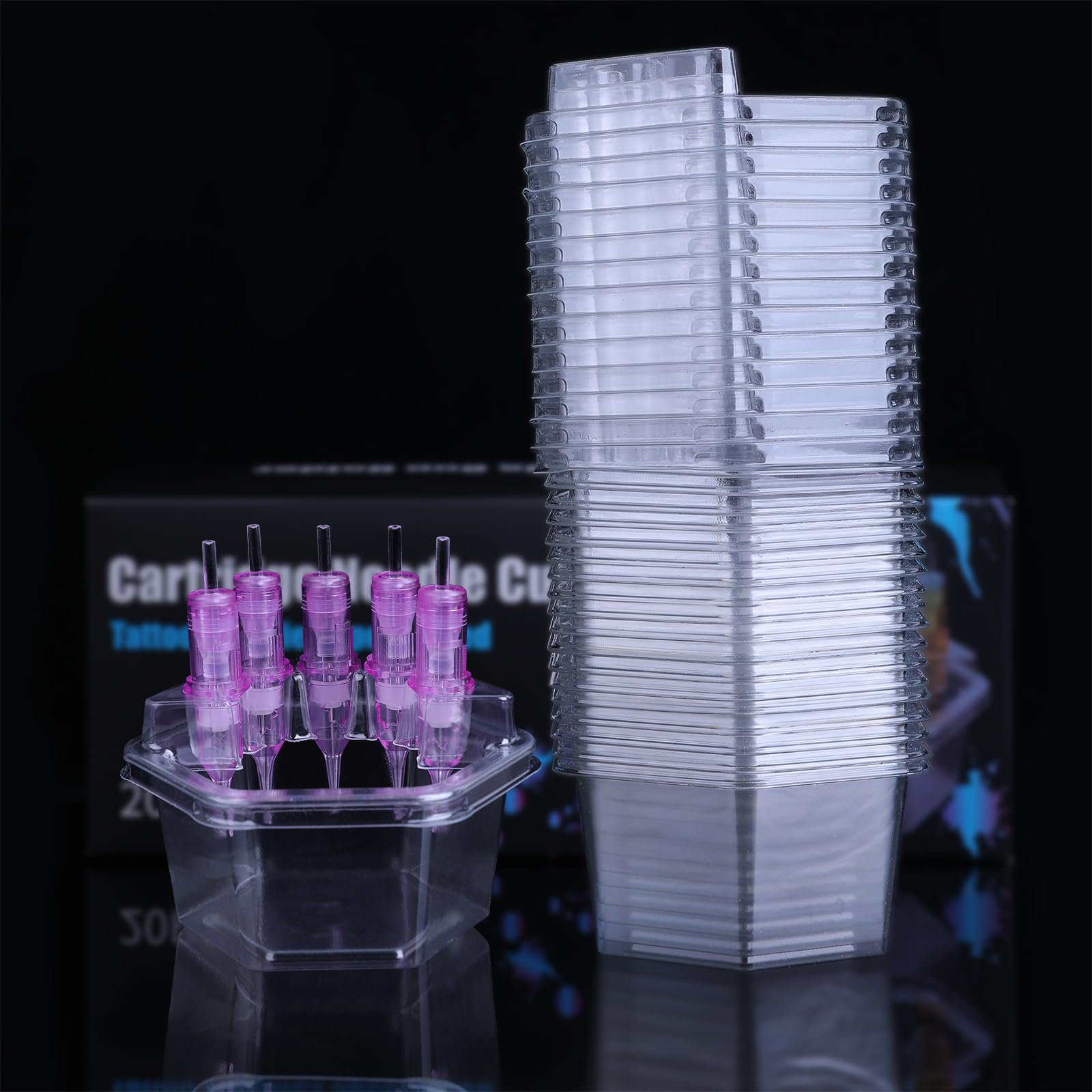 Vasos Hive Cups de Willaudy, paquete de 20, organización durante tatuajes