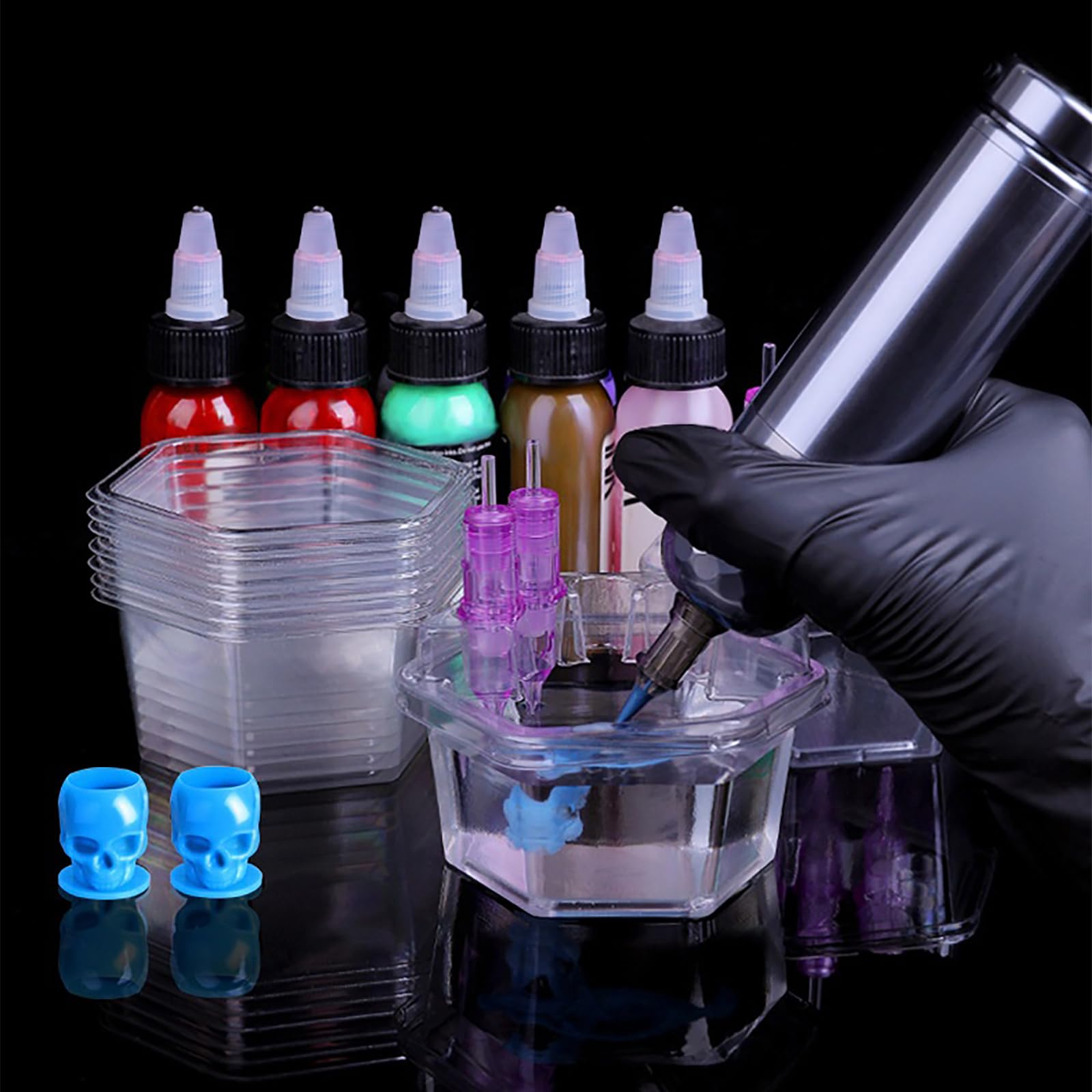 Vasos transparentes Hive Cups de Willaudy para ver tinta