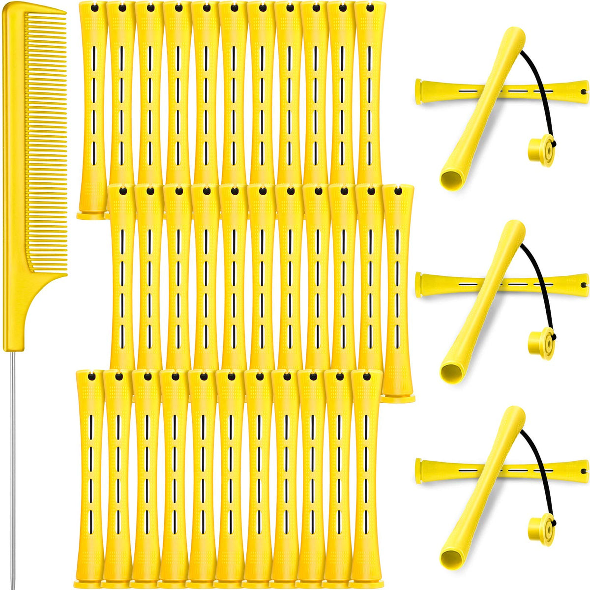 WILLBOND 36-piece cold wave rods for easy at-home curls and waves.