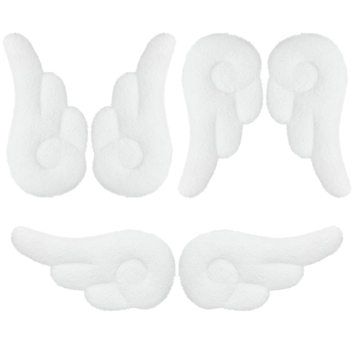 WillBond angel wing hair clip pair, plush design adds festive charm to holiday outfits