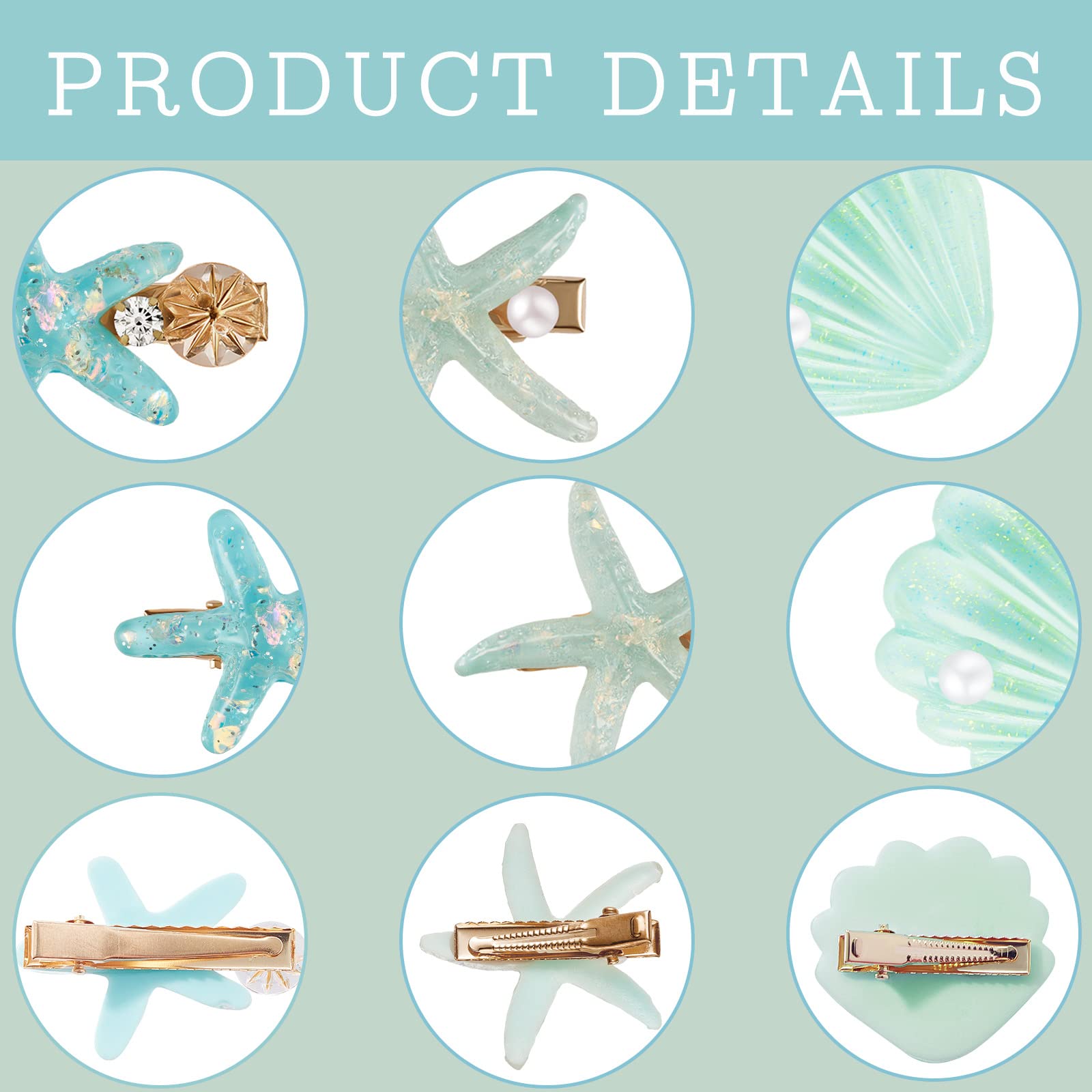 WILLBOND shell pearl hair clip with luminous sheen for everyday style