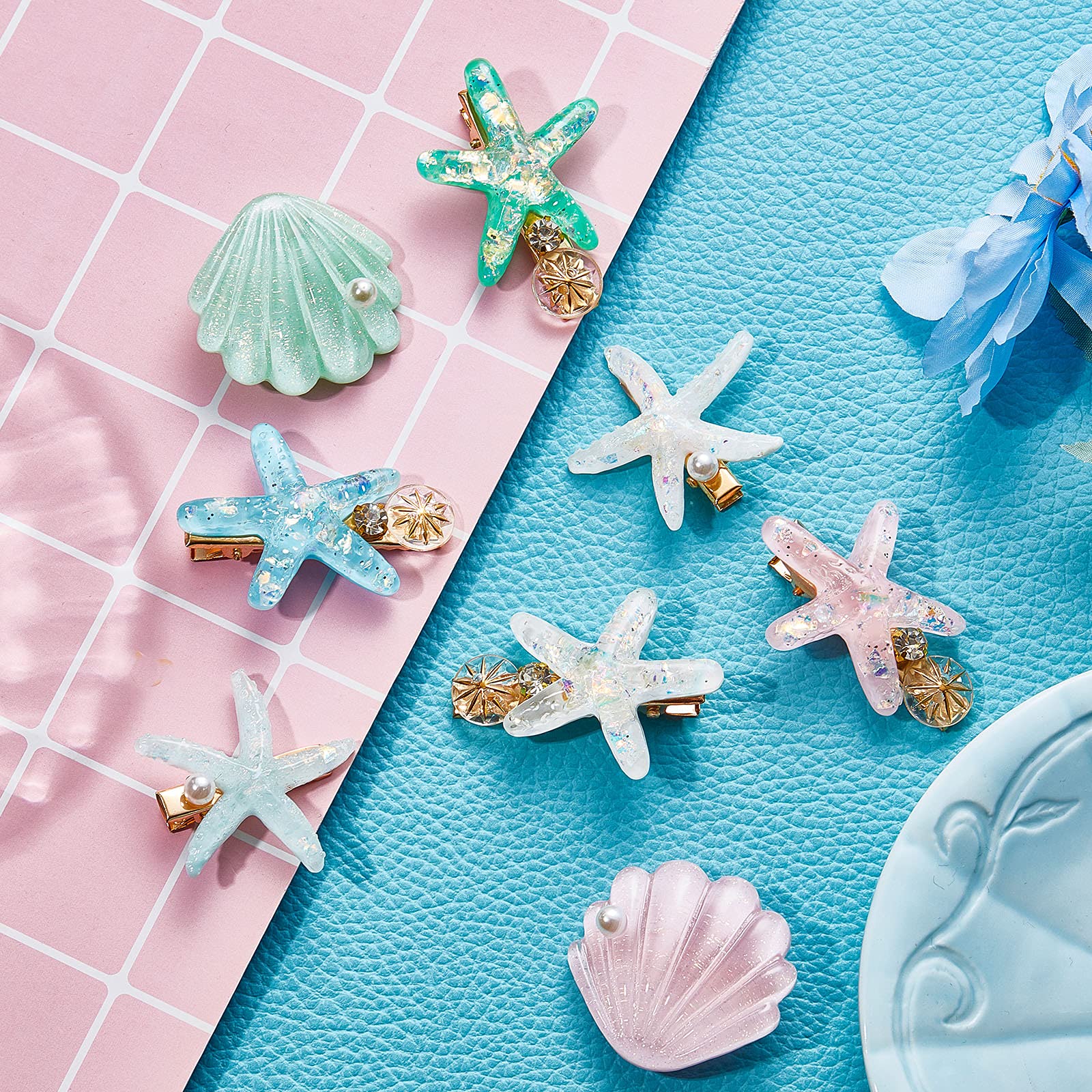 WILLBOND starfish hair clip showcases artificial shells craftsmanship