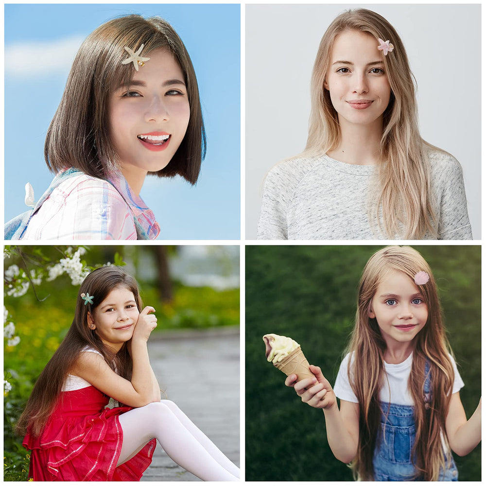 WILLBOND starfish and shell pearl clips set offers versatile accessory options