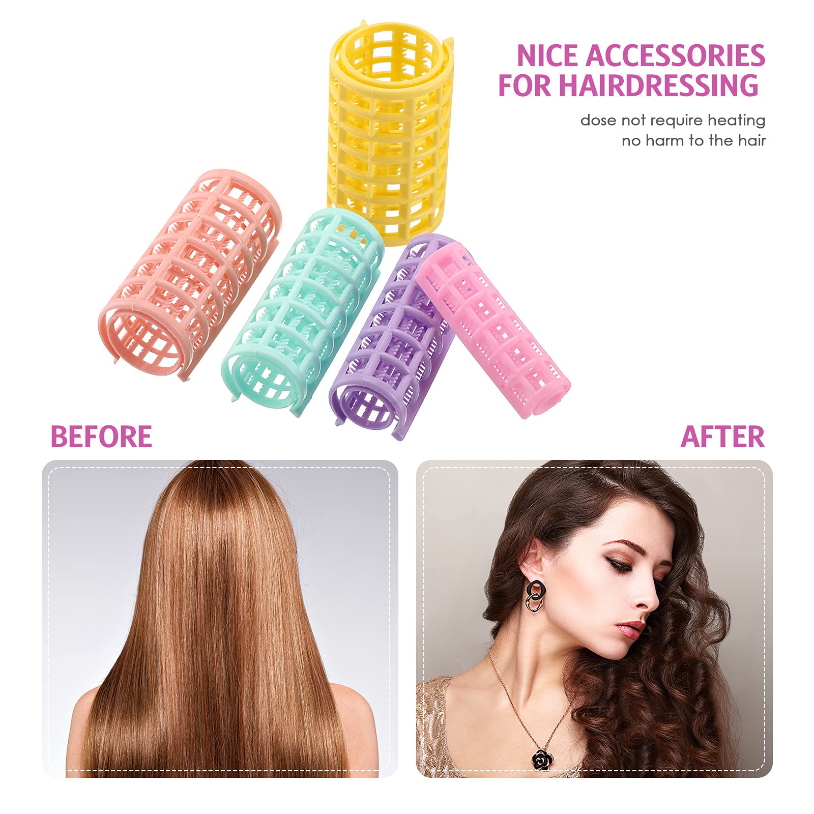 WILLBOND bright-color rollers in use for quick curls at home