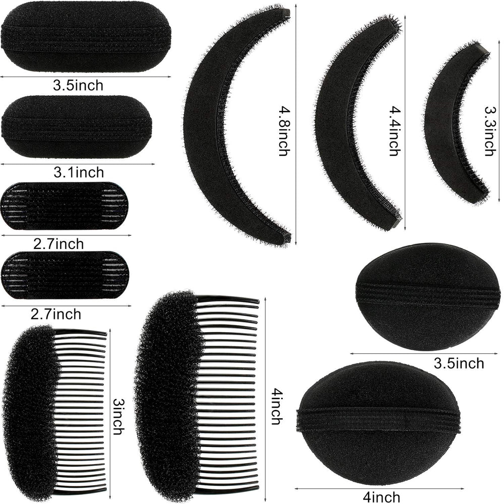 Willbond bump-up sponge combs closeup highlight secure hold with lightweight design.