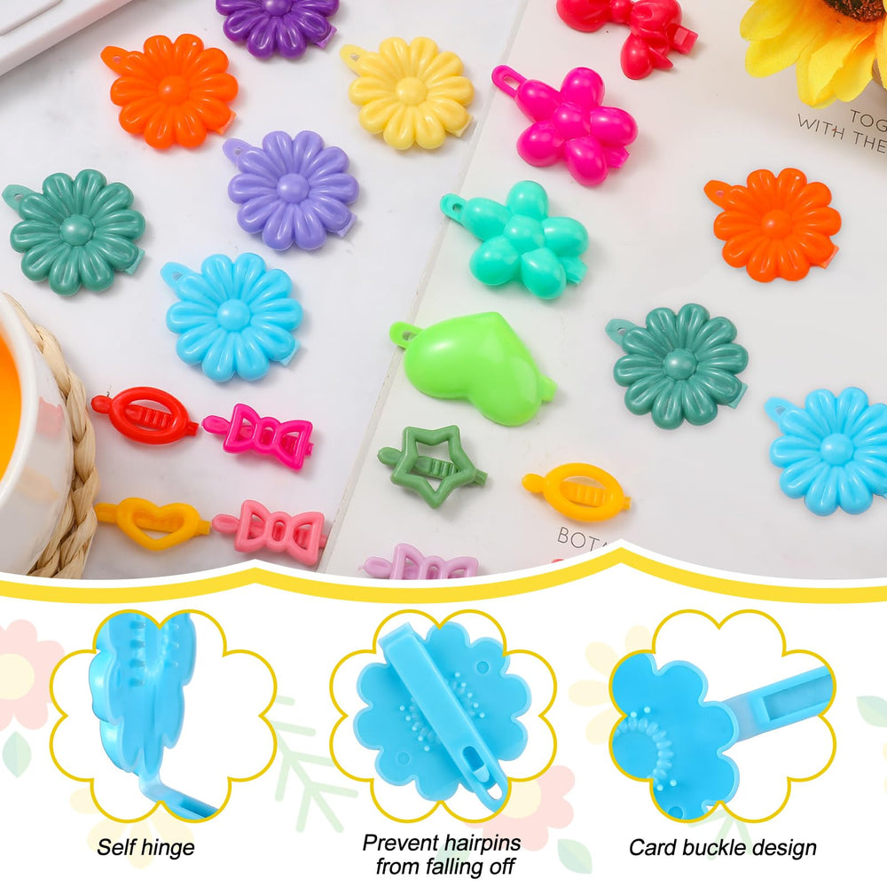 WILLBOND color elastic rubber bands provide flexible holds for versatile kids' hair