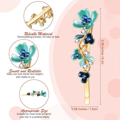 WILLBOND colorful flower design hair clip adds playful elegance to any hairstyle.