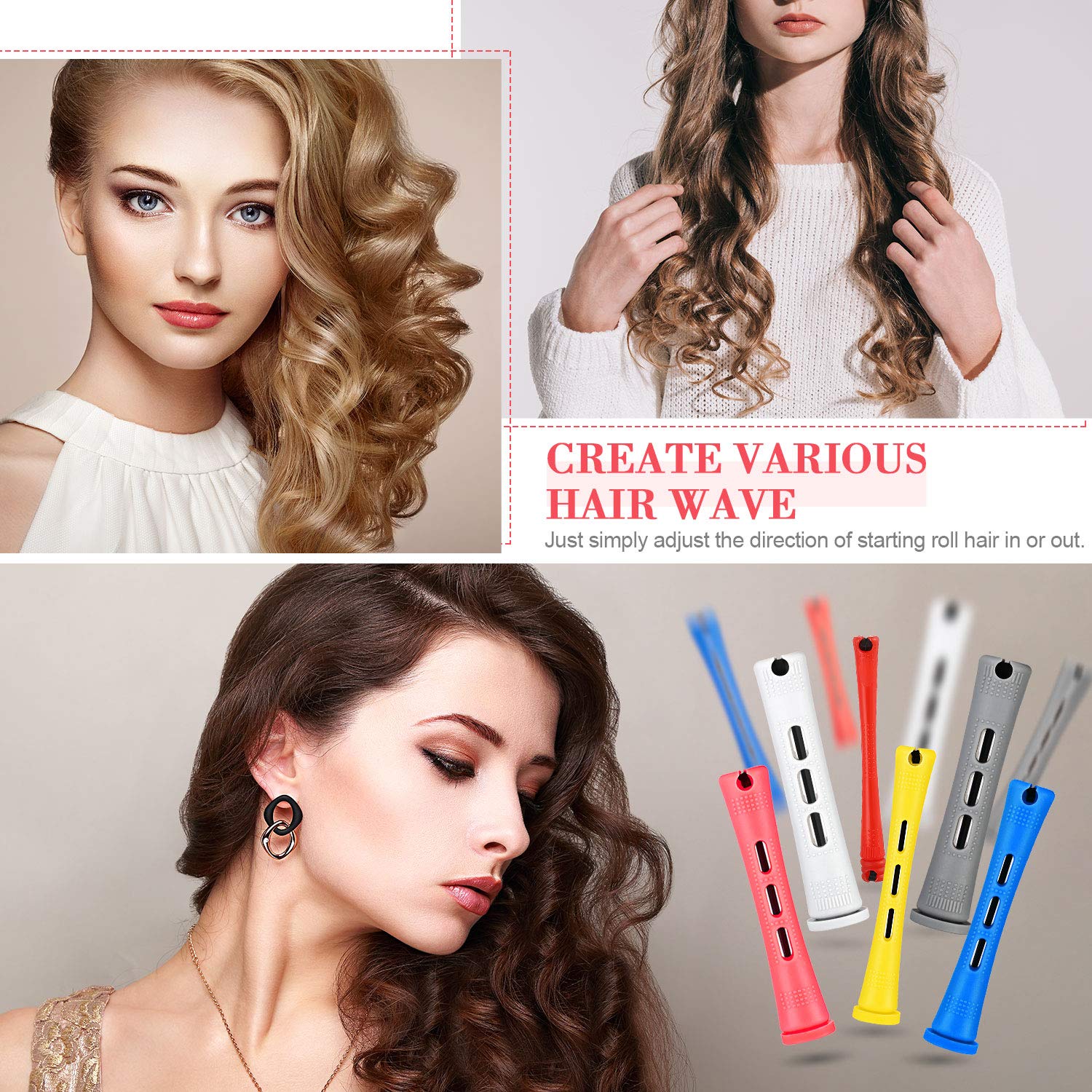 WILLBOND colorful hair styling kit conveys ready to use set for creative curls.