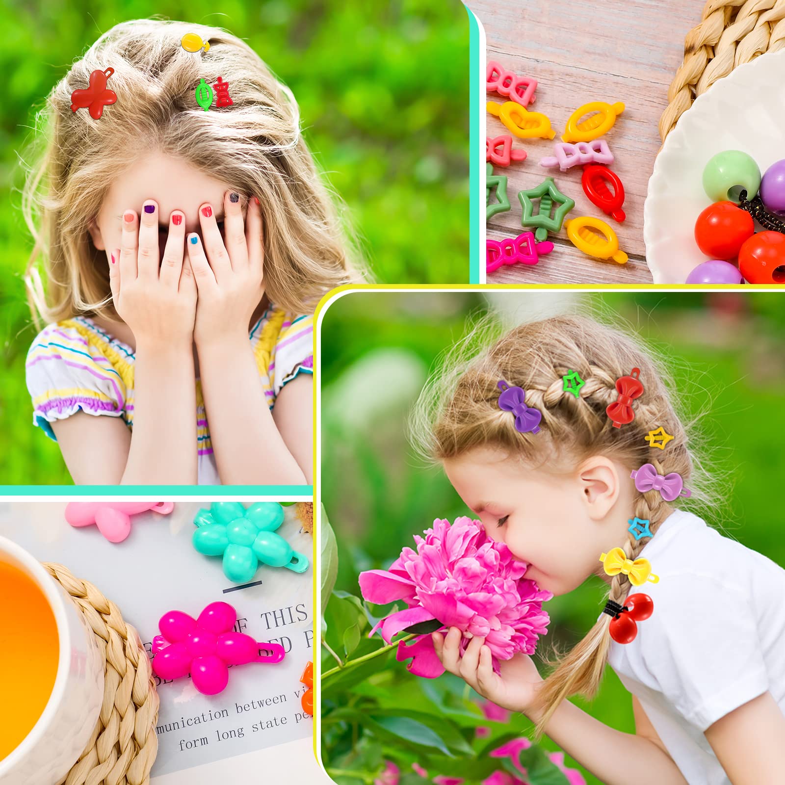 WILLBOND cute bow/butterfly/heart designs add playful accents to outfits and bags