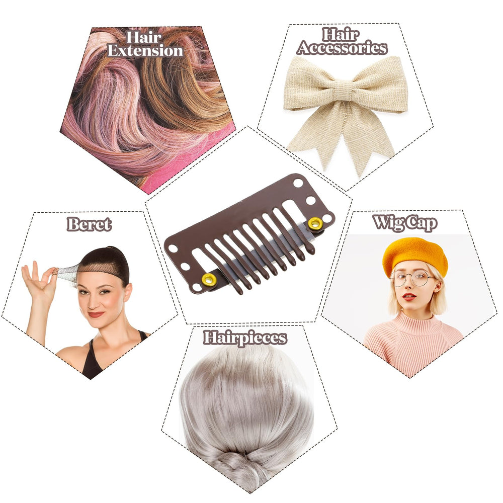 Willbond dark brown clip detail emphasizes color match and subtle blend
