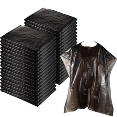Willbond disposable salon cape coverage protects clothes during hair coloring sessions.