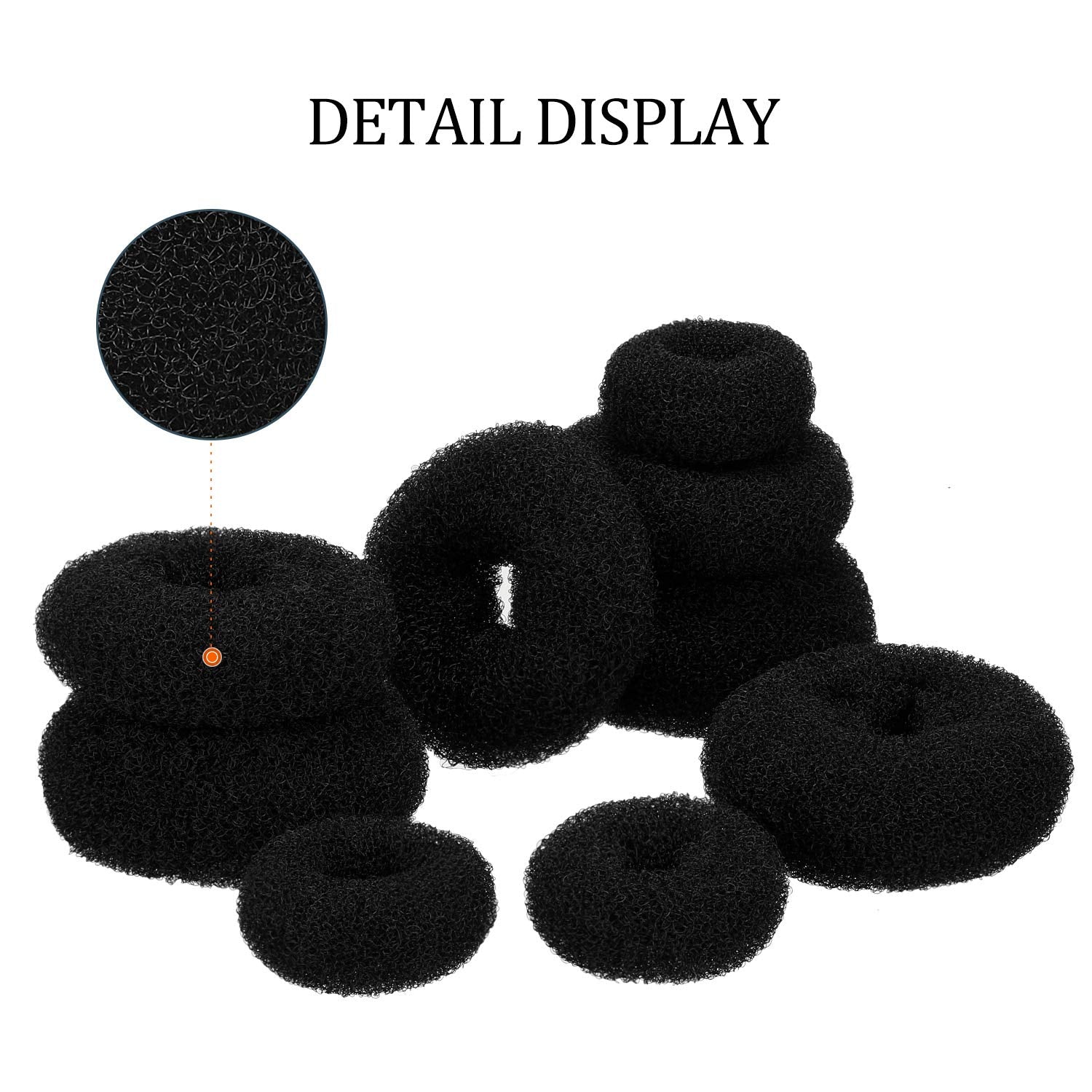 Willbond donut bun maker small foam sponge crafts compact, tidy buns.