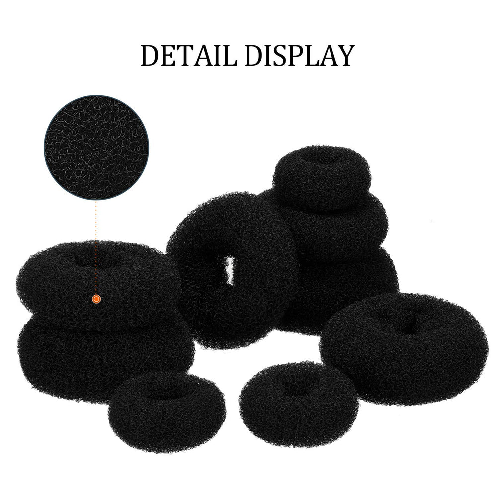 Willbond donut bun maker small foam sponge crafts compact, tidy buns.
