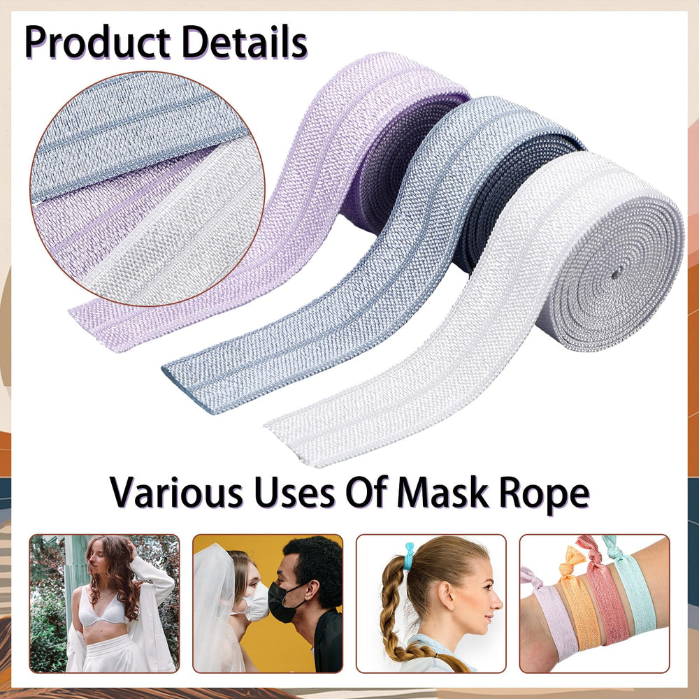 WILLBOND fold over elastic soft stretchy fabric ideal for comfortable hair accessories