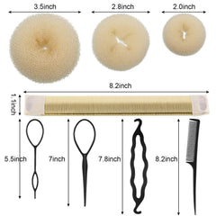 WILLBOND hair donut medium suits medium buns with clean, tidy finishes